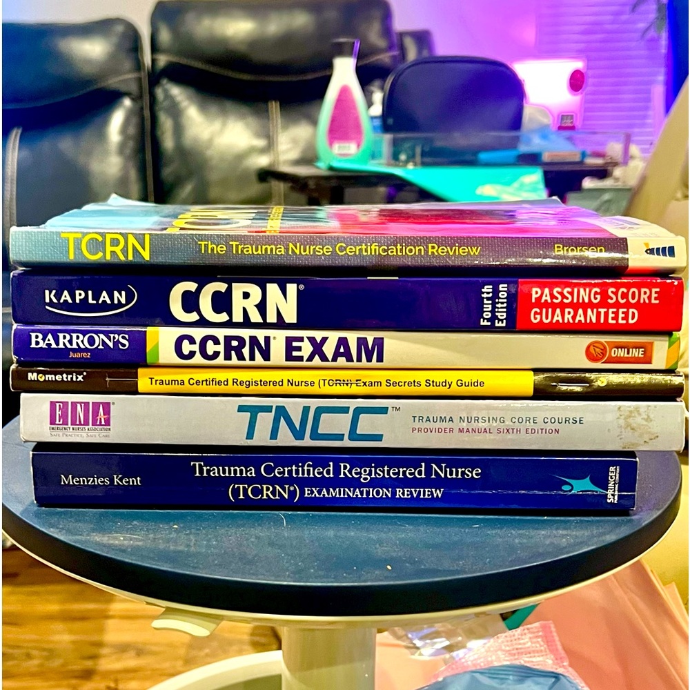 CCRN & TCRN Nursing Certifications Review Books